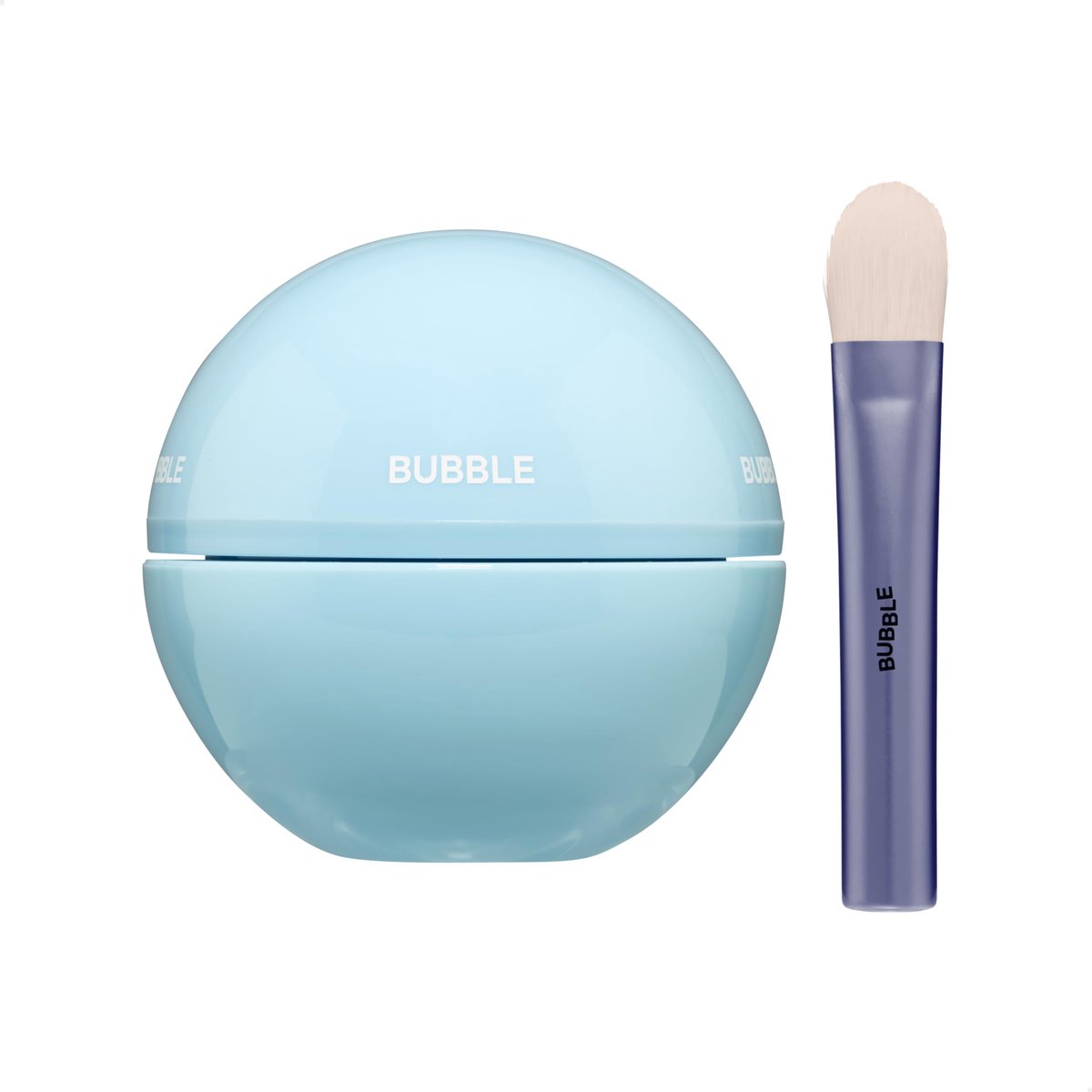 Bubble - Skincare Come Clean Clay Face Mask w/ Brush - For All Skin Types - Vegan- Vitamine E - 45ml