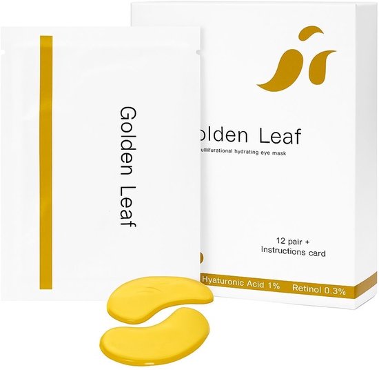 Golden Leaf Oogmasker wallen 24 stuks (12 paar) - Collageen Eye Oog Patches Pads - Multifunctioneel Hydraterend - Gezichtsmasker - donkere kringen