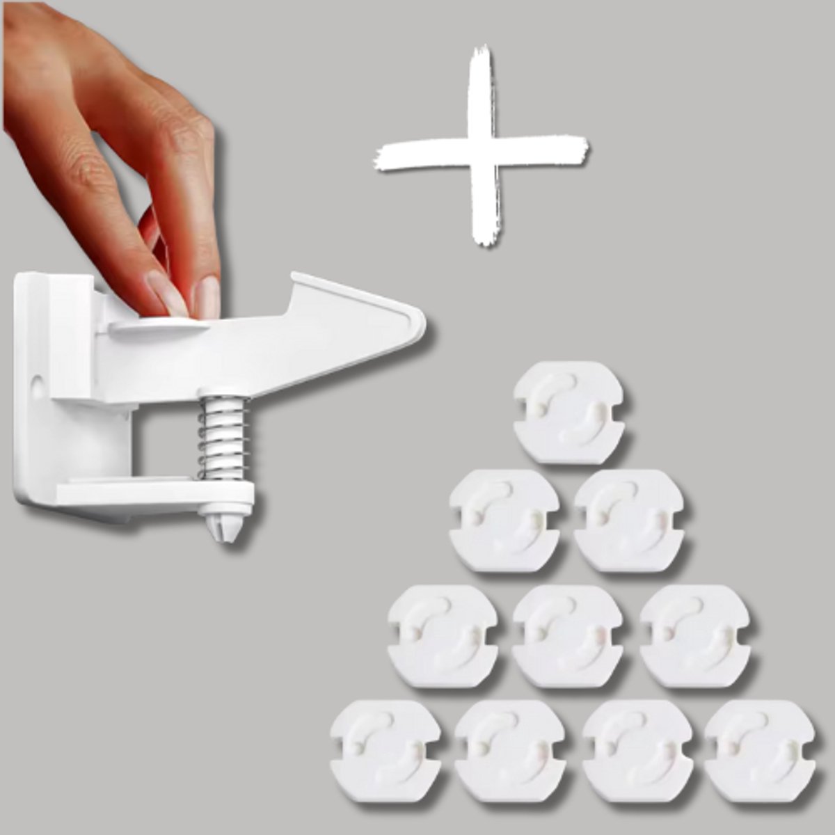Kast Beveiliging Baby & Kind & Dier – 10 Stuks – Kinderbeveiliging Kast & Lade – Voorkom Ongelukken – Sterke Plakstrip - SET