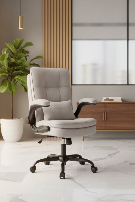 Decortie Eiken  Witte Metalen Poot  60x110x75cm Bureau Met Metalen Poten Spaanplaat Rechthoekige Bureautafel Inna