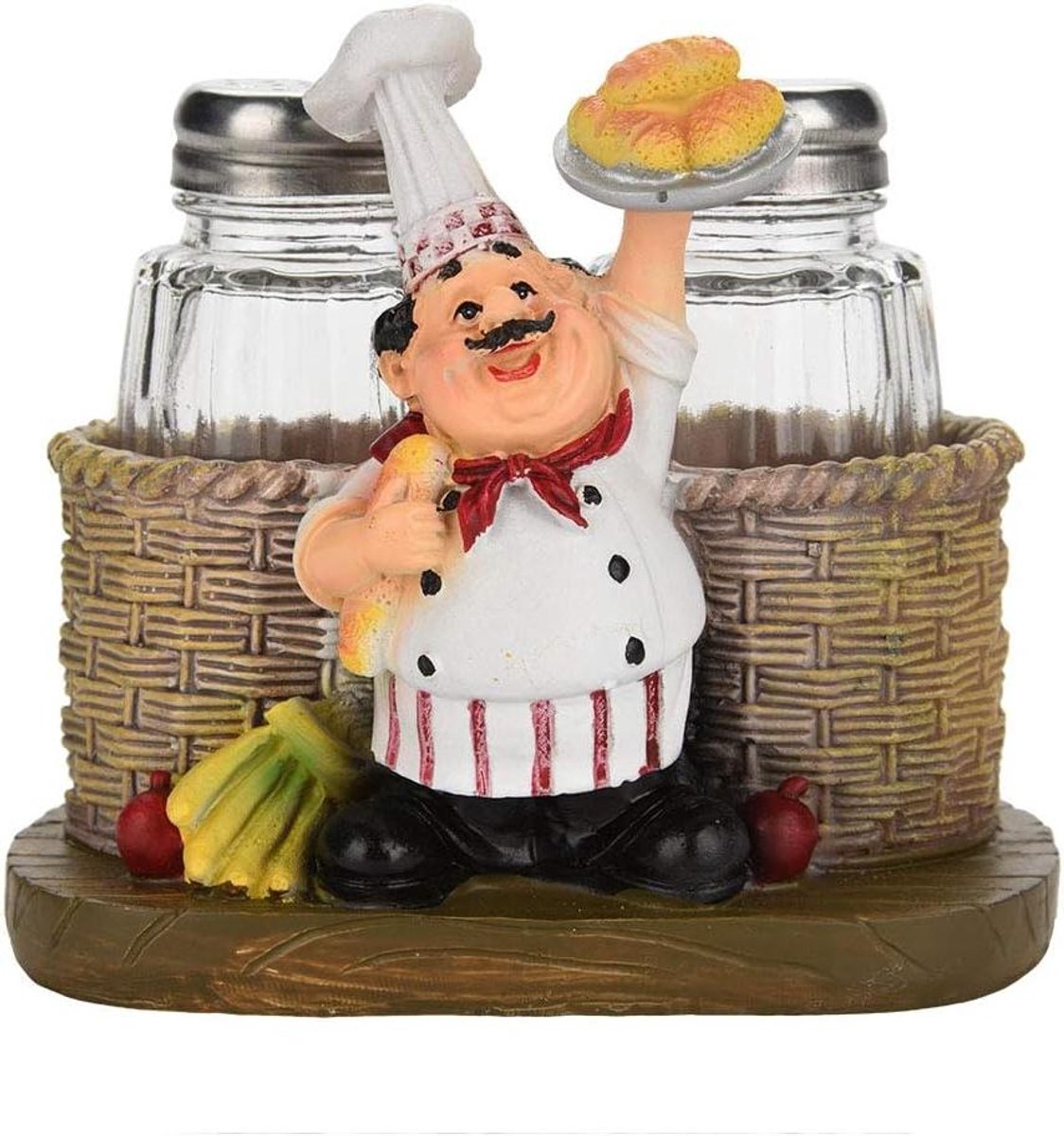 JHubers Goods - Zout- en Peperstrooiersset voor Thuis en Restaurant - Grappige Zoutvaatje Chef Beeldjes