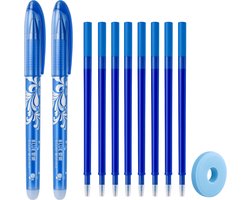 Monii Uitwisbare Pen - 2st, Incl. 20 Vullingen & 1 Gum - Uitwisbare Pennen - Uitgumbare Pen