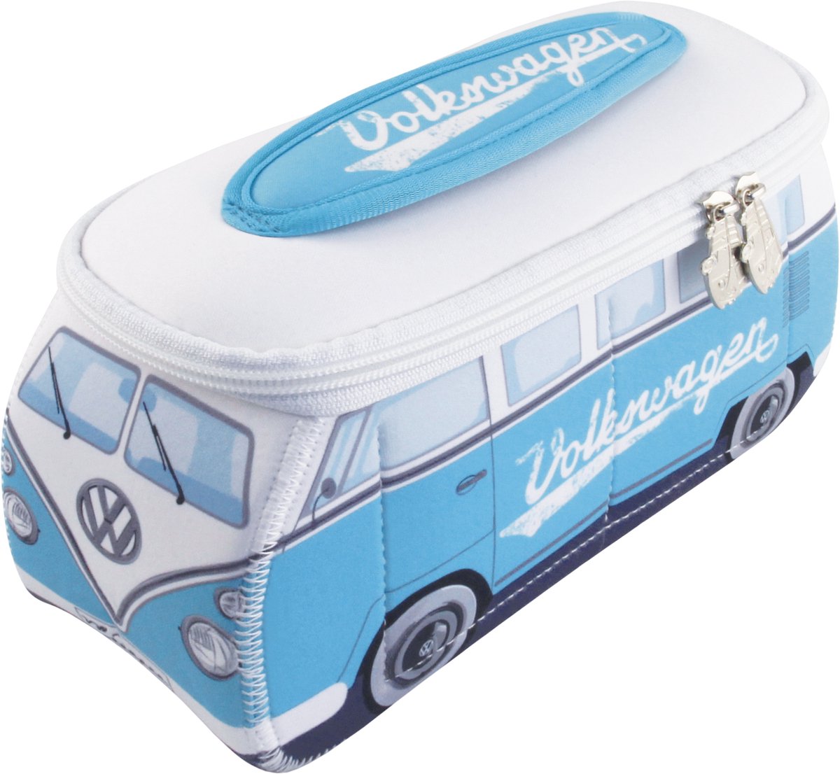 BRISA VW Collection - Volkswagen neopreen universele make-up-, cosmetica-, reisapotheek-tas in T1 Bulli Bus-design
