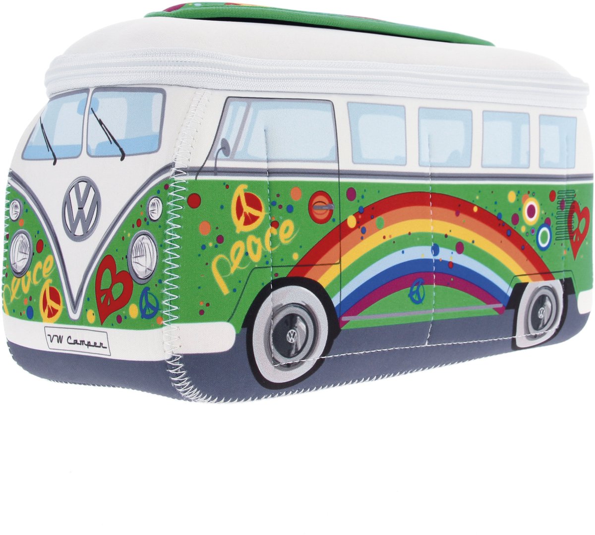 BRISA VW Collection - Volkswagen neopreen universele make-up-, cosmetica-, reisapotheek-tas in T1 Bulli Bus-design
