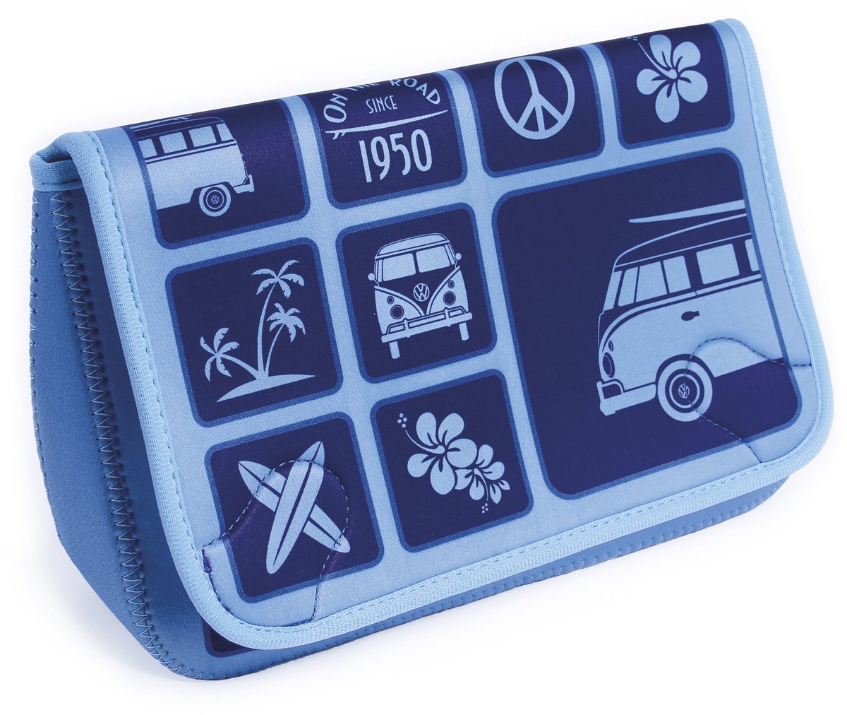 BRISA VW Collection - Volkswagen T1 Bulli Bus neopreen cultuur-cosmetica-universele tas met vele gebruiksmogelijkheden