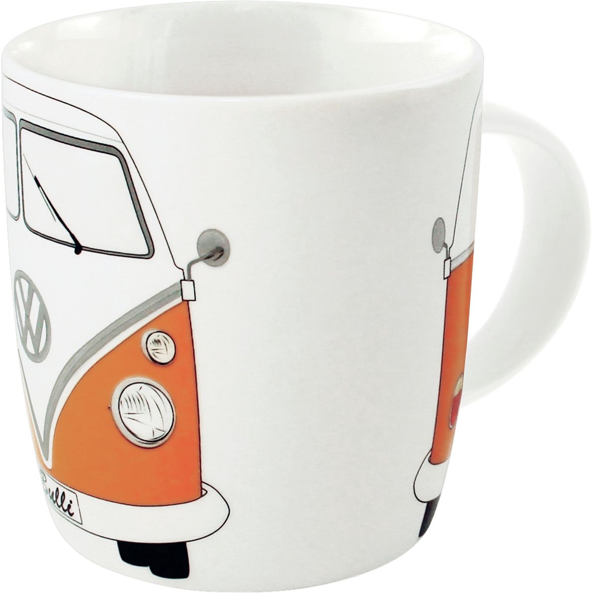 BRISA VW Collection - Volkswagen Keramiek Koffie-Thee-Cappuccino-Kop-Mok-Haferl Mok voor Keuken T1, T2, T3, T4, T5, T6 Bulli Bus (370 ml/Bulli chauffeur/Kleur)