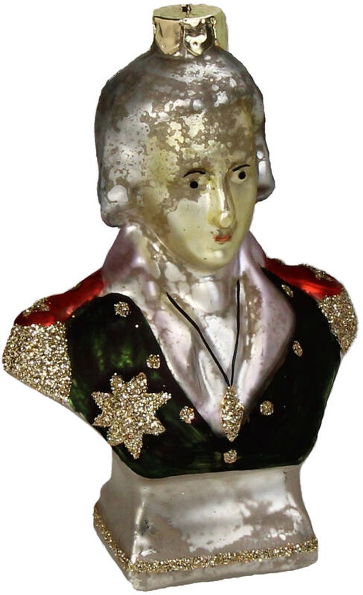 HD Collection glazen kerst ornament kersthanger standbeeld 010 cm uit de collectie The Christmas Vintage Shop