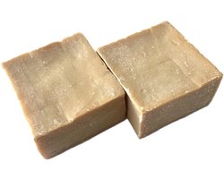 2 stuks | Geitenmelk Zeep - 100% Natuurlijke Handgemaakte zeep van pure olijf en geitenmelk - 2 x 100g helpt tegen acne, eczeem en psoriasis of droge huid (100% handmade and natural goats milk soap)
