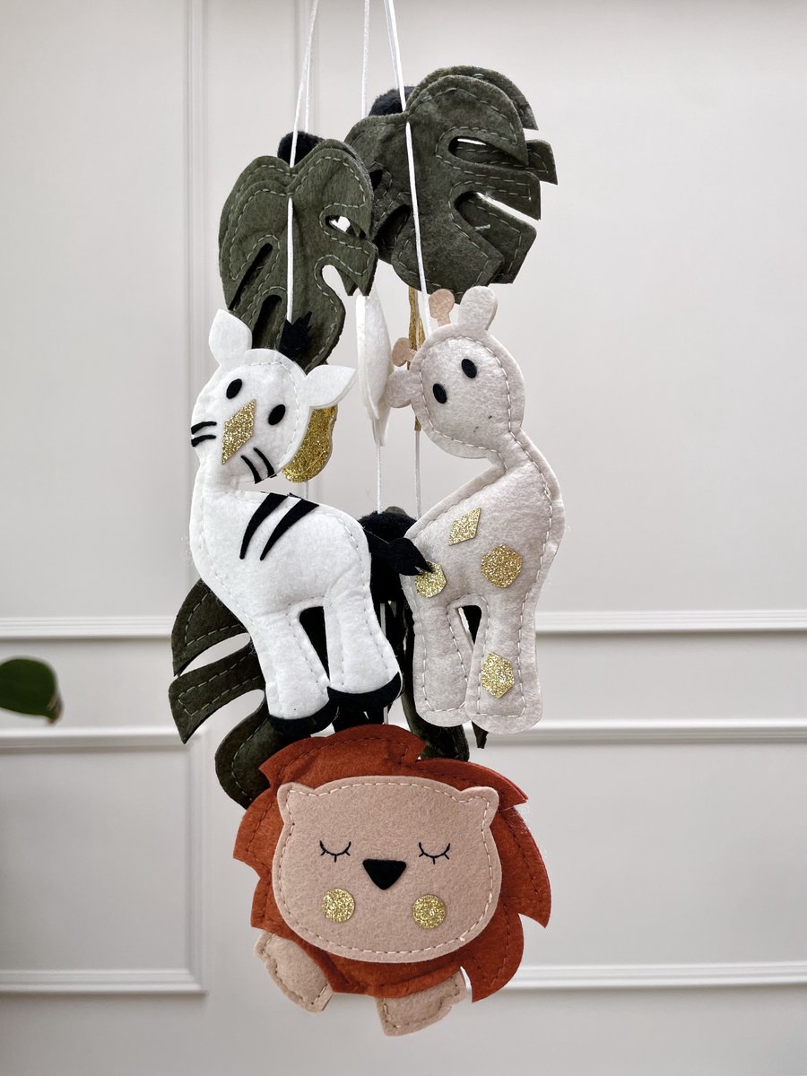 Muziekmobiel Hangers Jungle - Boxmobiel - Excl. Houder