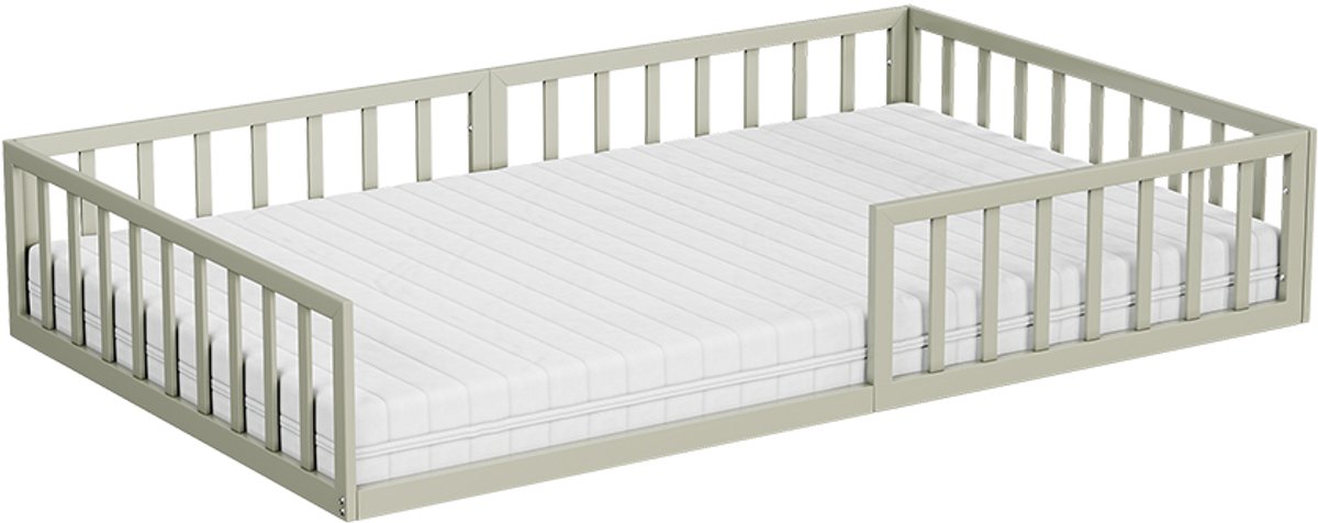 vitalispa Minno Kinderbed – 120x200 met matras Grijs