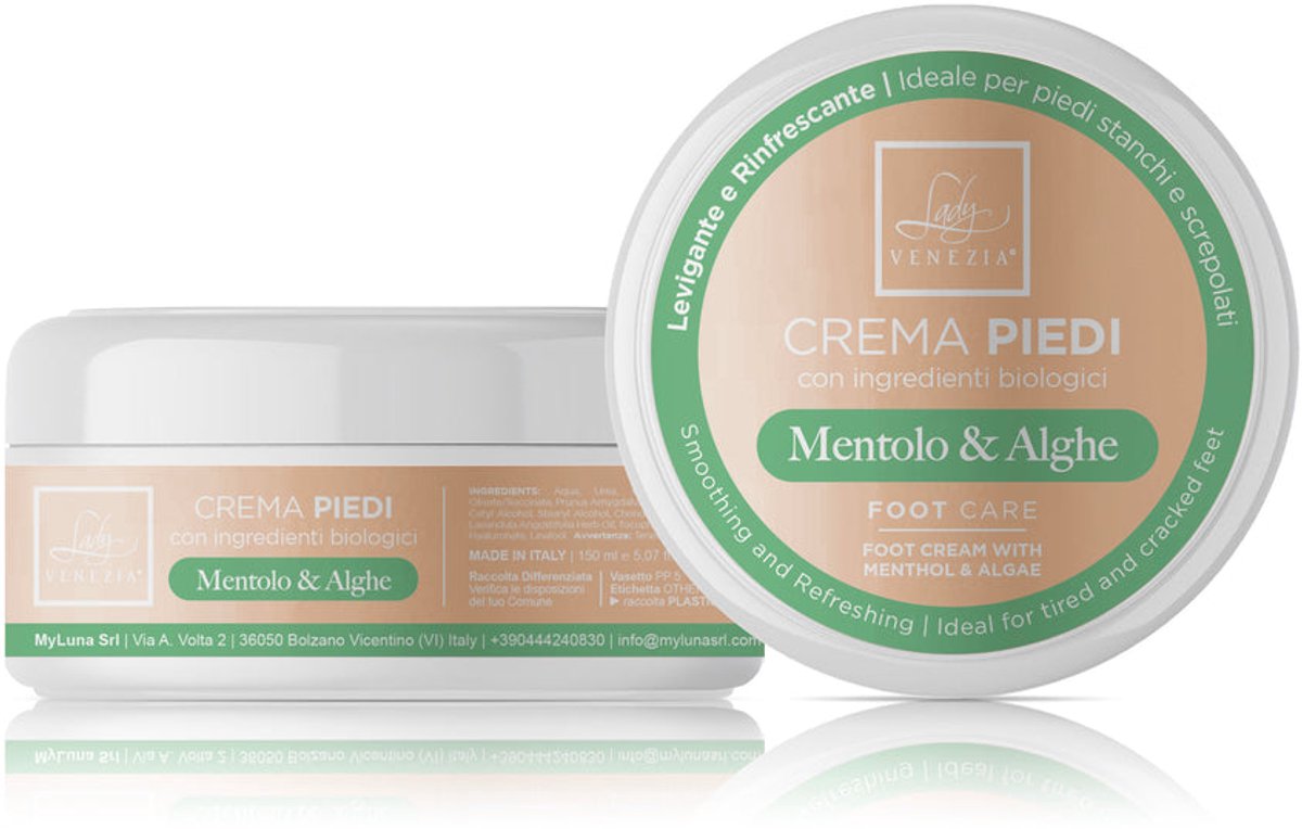 Lady Venezia Verzorgende Voetcrème met Menthol en Algenextracten 150 ml