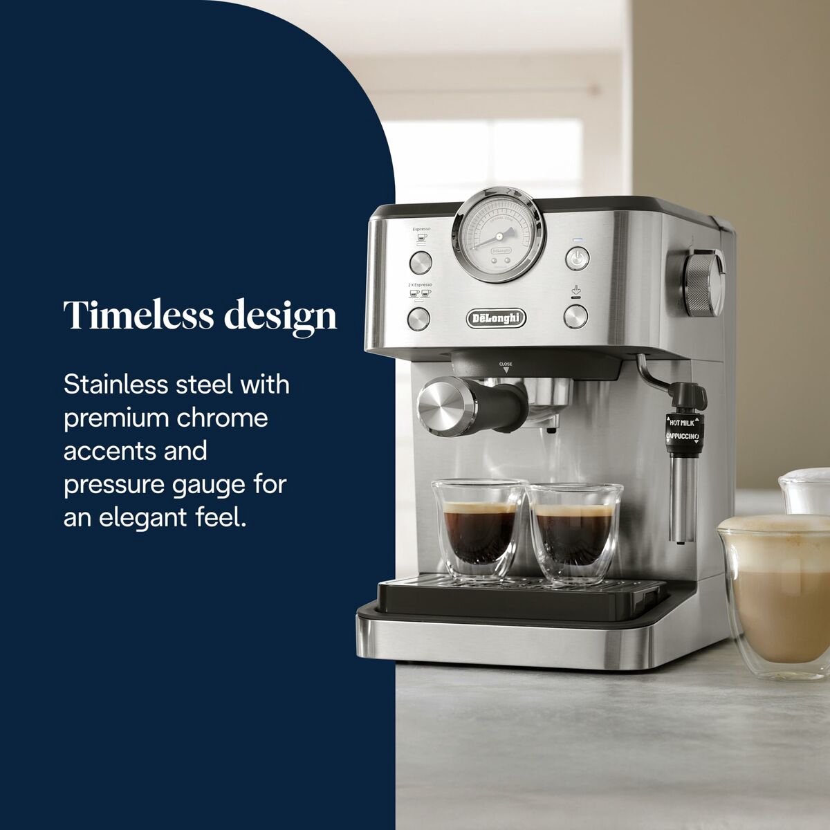 DeLonghi EM450.M Pistonmachine voor Koffiebonen - afbeelding 2