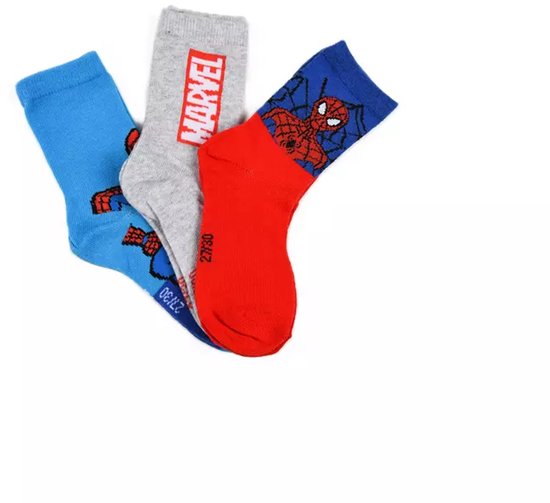 Spider-Man Sokken – 3 Paar – Kinder Sokken – Maat 23/26