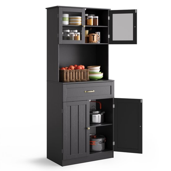 HOMCOM Keukenkast dressoir met 2 schuiflades dressoir opbergkast MDF wit | Netherlands HOMCOM Keukenkast dressoir met 2 schuiflades dressoir opbergkast MDF wit | Netherlands