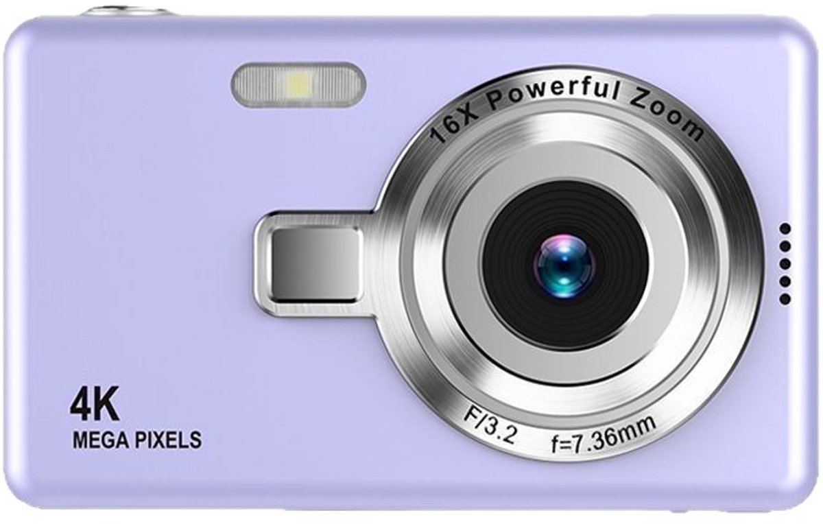 Digitale camera - autofocus UHD 4K 50MP camera voor fotografie met 32GB SD-kaart, 16x zoom, anti-shake, draagbare compacte point-and-shoot digitale camera's voor kinderen, tieners, volwassenen en beginners