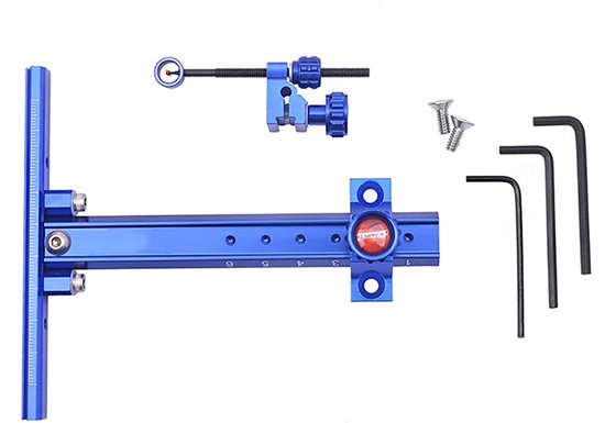 Gebogen Boog Sight Accessoires T Vorm Aluminium Boogschieten Doel Zicht Gereedschap voor Jacht Boogschieten — afbeelding 2