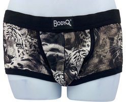 BodyQ Male Lingerie - Sexy Men’s Underwear Boxer – Tiger Look - Maat S
