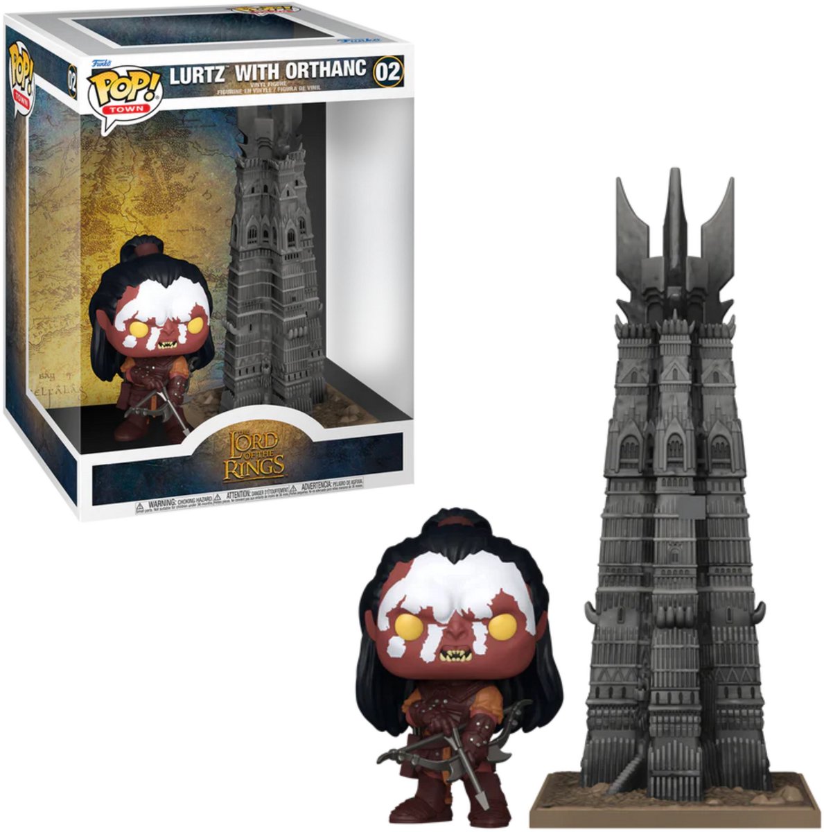 The Lord Of The Rings Lurtz with Orthanc (Pop! Town) vinylfiguur 02 Unisex Funko Pop! - Neutraal - Standard