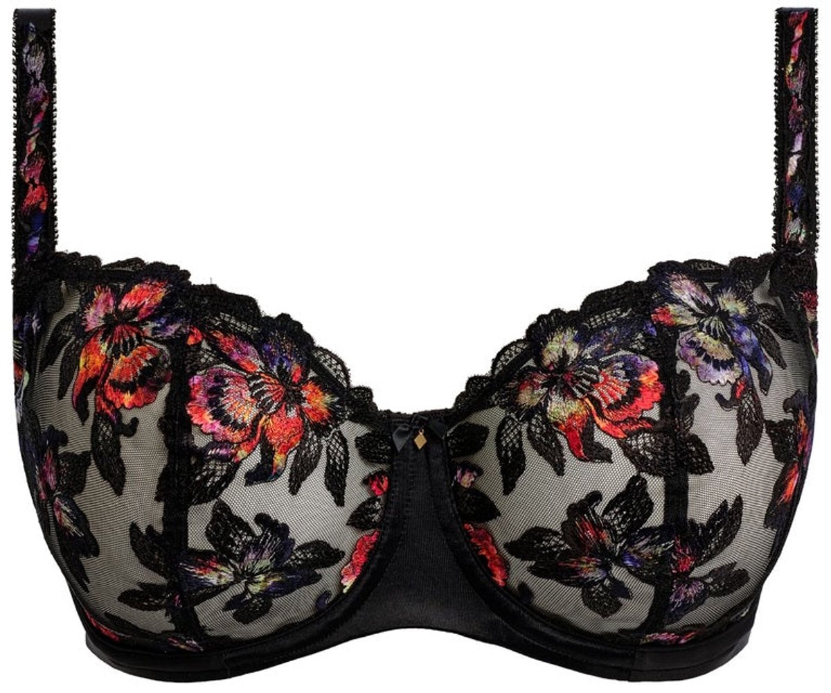 Fantasie Magdalena Balconette BH Zwart - Zwart/Meerkleurig