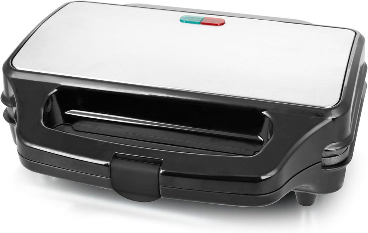ApexArte® Contactgrill - Tosti Apparaat - Tosti-ijzers - Panini Grill - Zwart en Zilver thumbnail 4