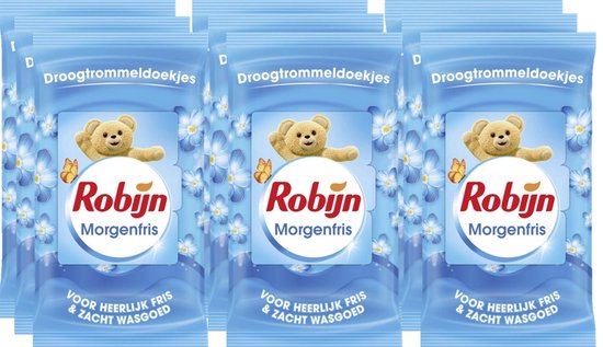Robijn Intense Morgenfris Droogtrommeldoekjes - 9 x 20 stuks - Voordeelverpakking