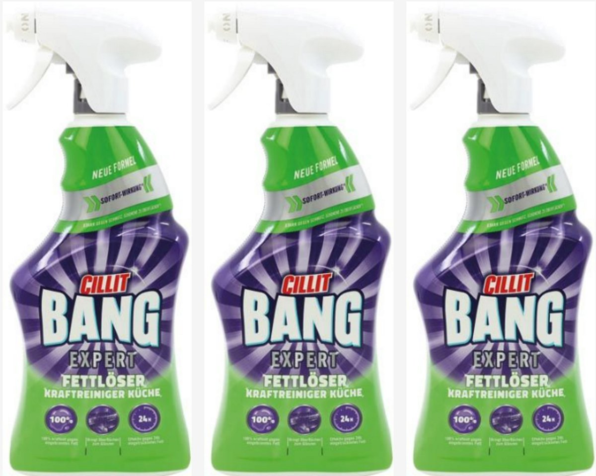 Cillit Bang Power Cleaner - Krachtige ontvettende reiniger - Voordeelverpakking - 3x750 ml