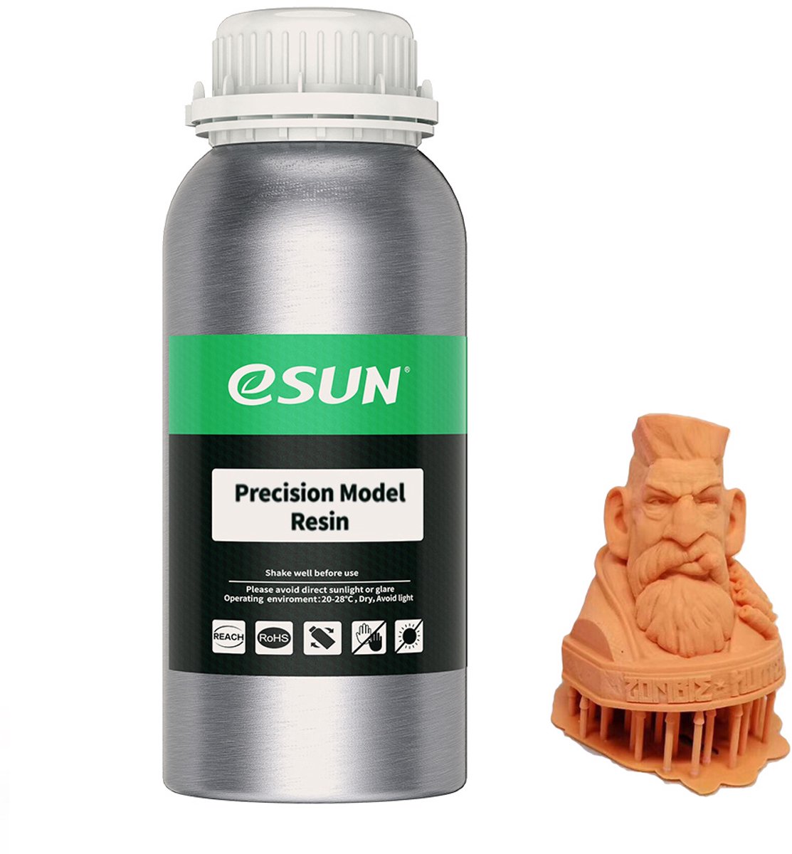 eSun - Precision Model Resin, Orange Red - 0.5kg
