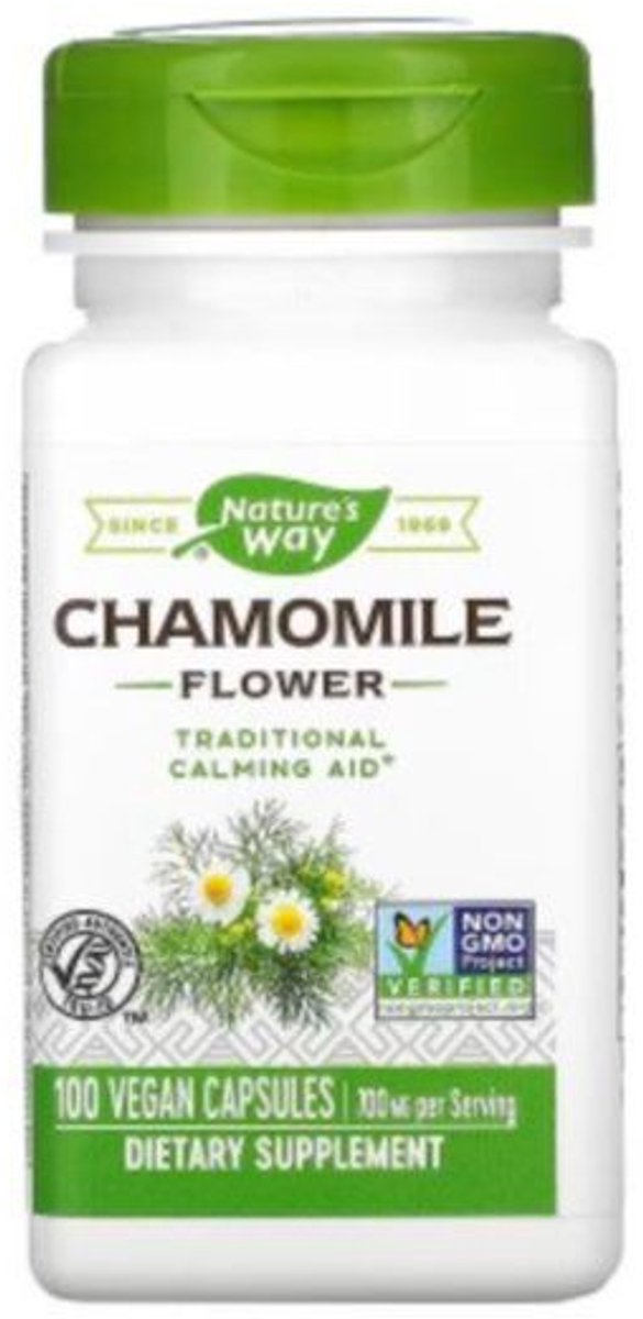 Nature's Way Chamomile Flowers, Capsules, 100 Count