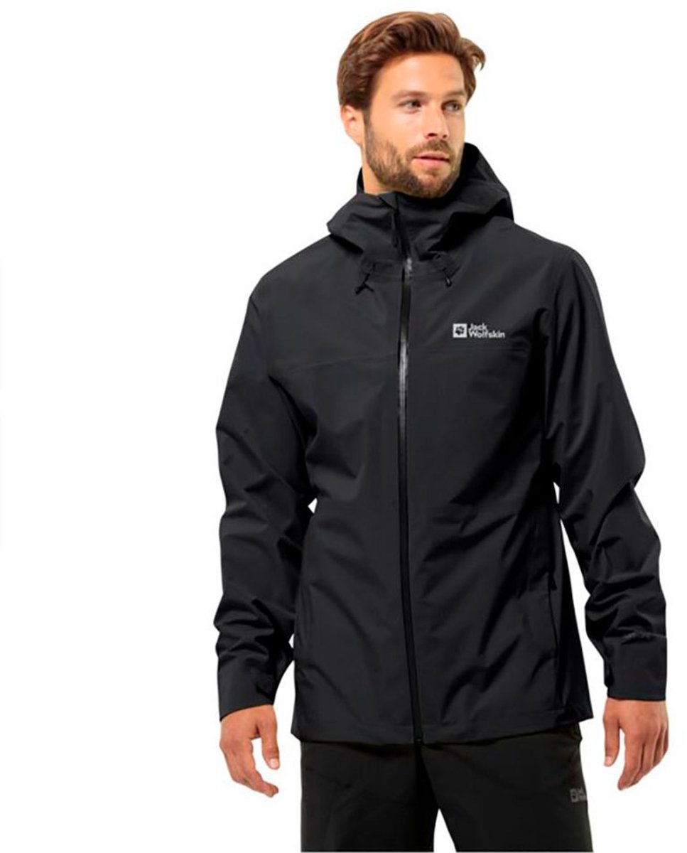 Jack Wolfskin Highest Peak 3L JKT M – Outdoor Kleding Jassen Waterdichte jassen Grijs