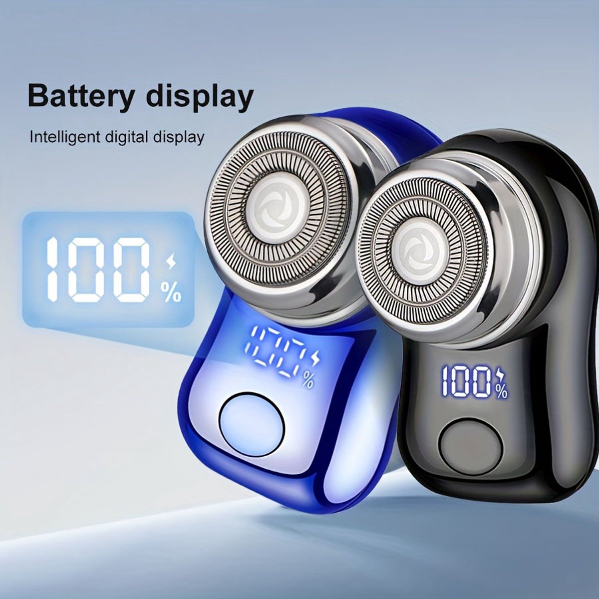 Scheerapparaat - Elektrisch scheerapparaat - Mini elektrisch scheerapparaat - Dubbel ringmesnet - USB - Digitaal display - 3 niveaus instelbaar - Draagbaar - Ideaal voor zakenreizen en als cadeau voor de feestdagen - Reizen - Stijlvolle beautytools – foto 3