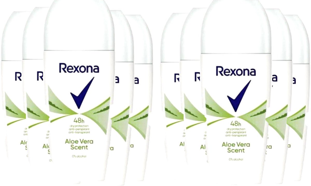 Rexona Deo Roller - Aloe Vera - 10 x 50 ml - Voordeelverpakking