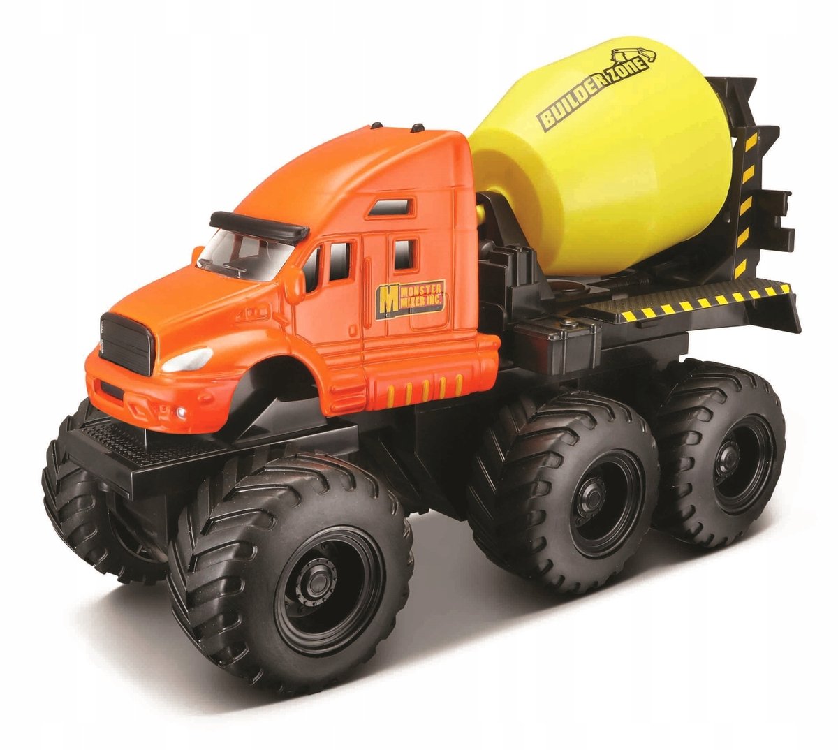 Maisto Quarry Monsters Betonmixer Vrachtwagen - Oranje/Geel, Metaal/Plastic