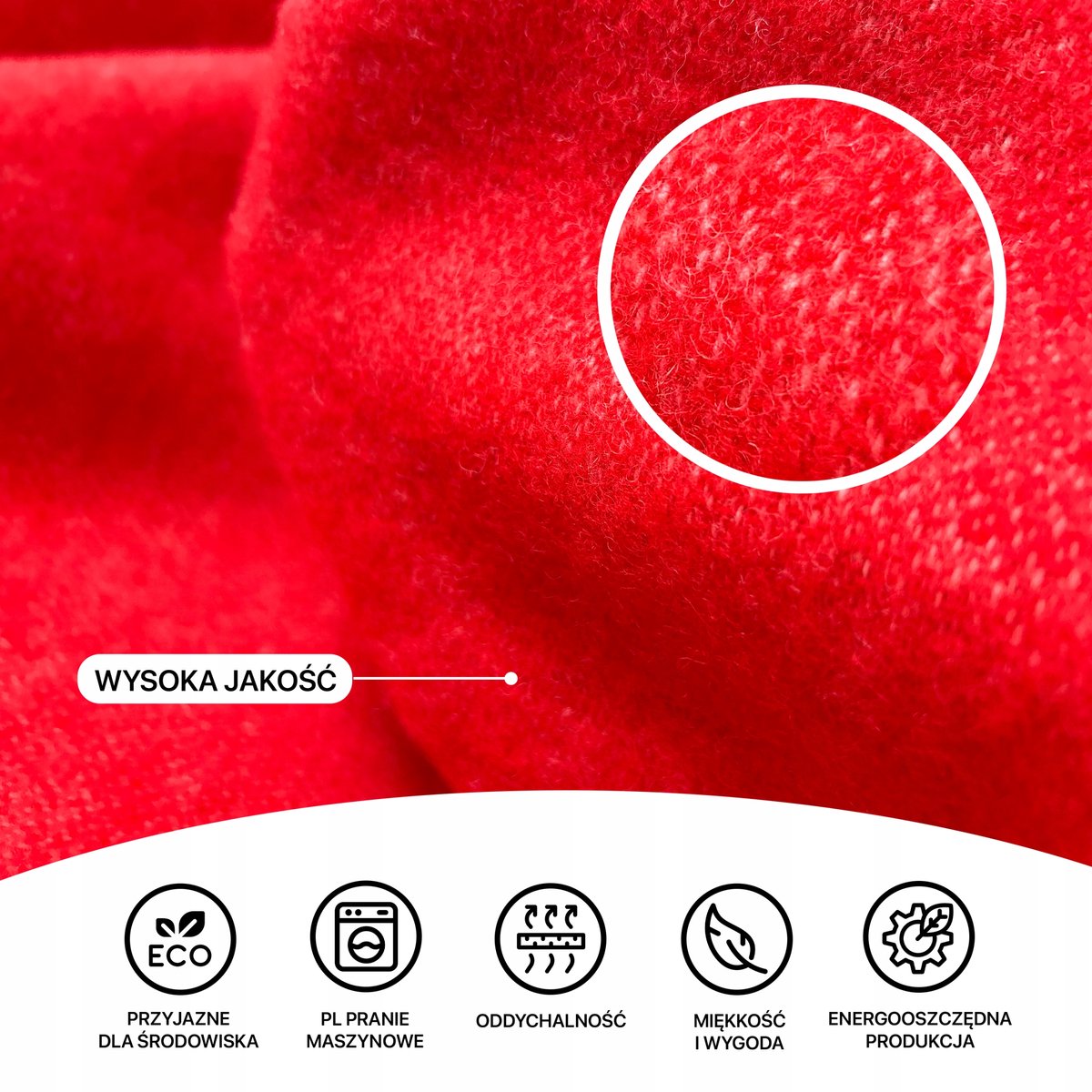 COZY BLANKETS Luxe Nieuw-Zeelandse Wol Plaid 140x200 cm - Warm & Zacht Rood