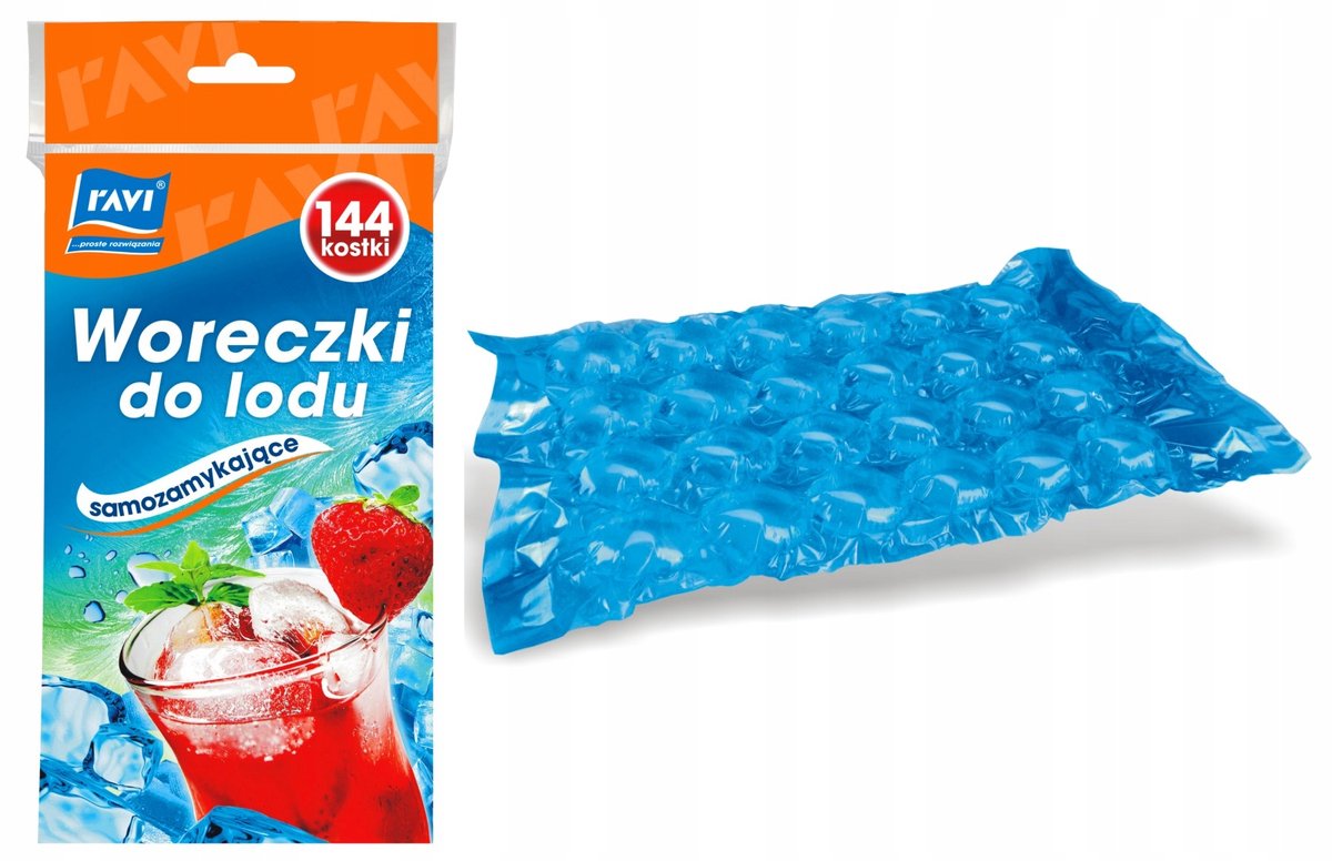 Zelfsluitende IJsblokjes Zakjes - 144 Stuks