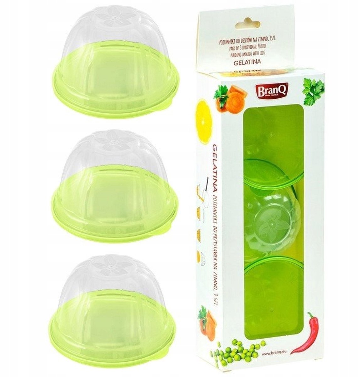 Set van 3 Gelatina Bakvormen voor Gelei en Desserts