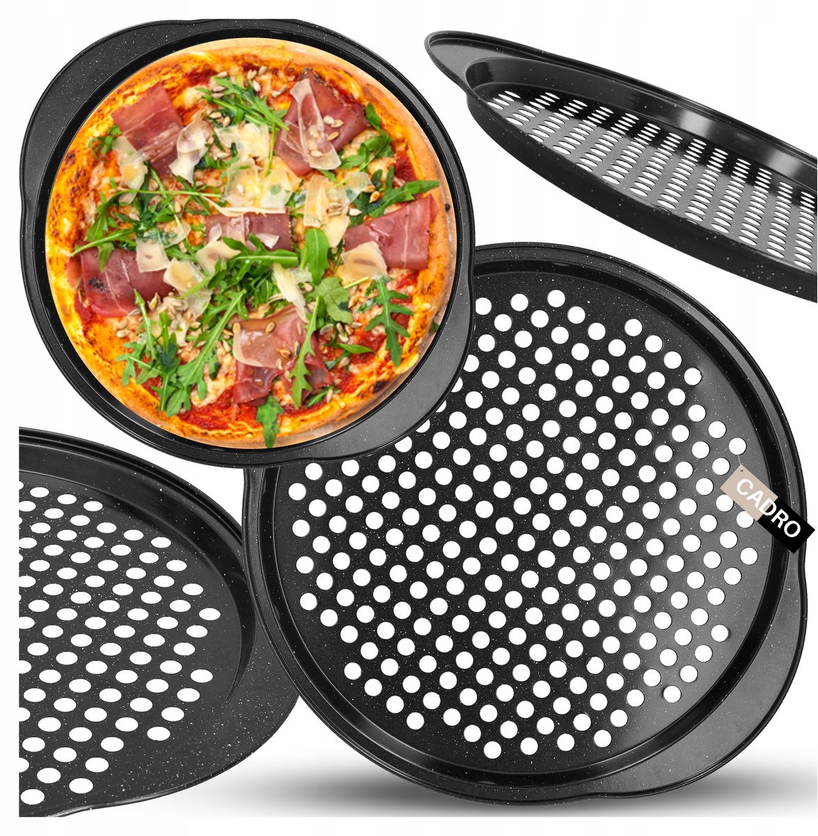 Geperforeerde Pizzaplaat met Anti-aanbaklaag - 33 cm