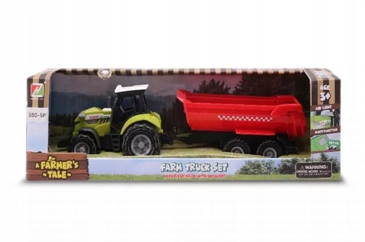 Mini Boerentraktor met Aanhanger - Geluid & Licht