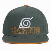 Casquette Snapback Naruto Shippuden - Casquette Anime (Grijs/ Oranje)