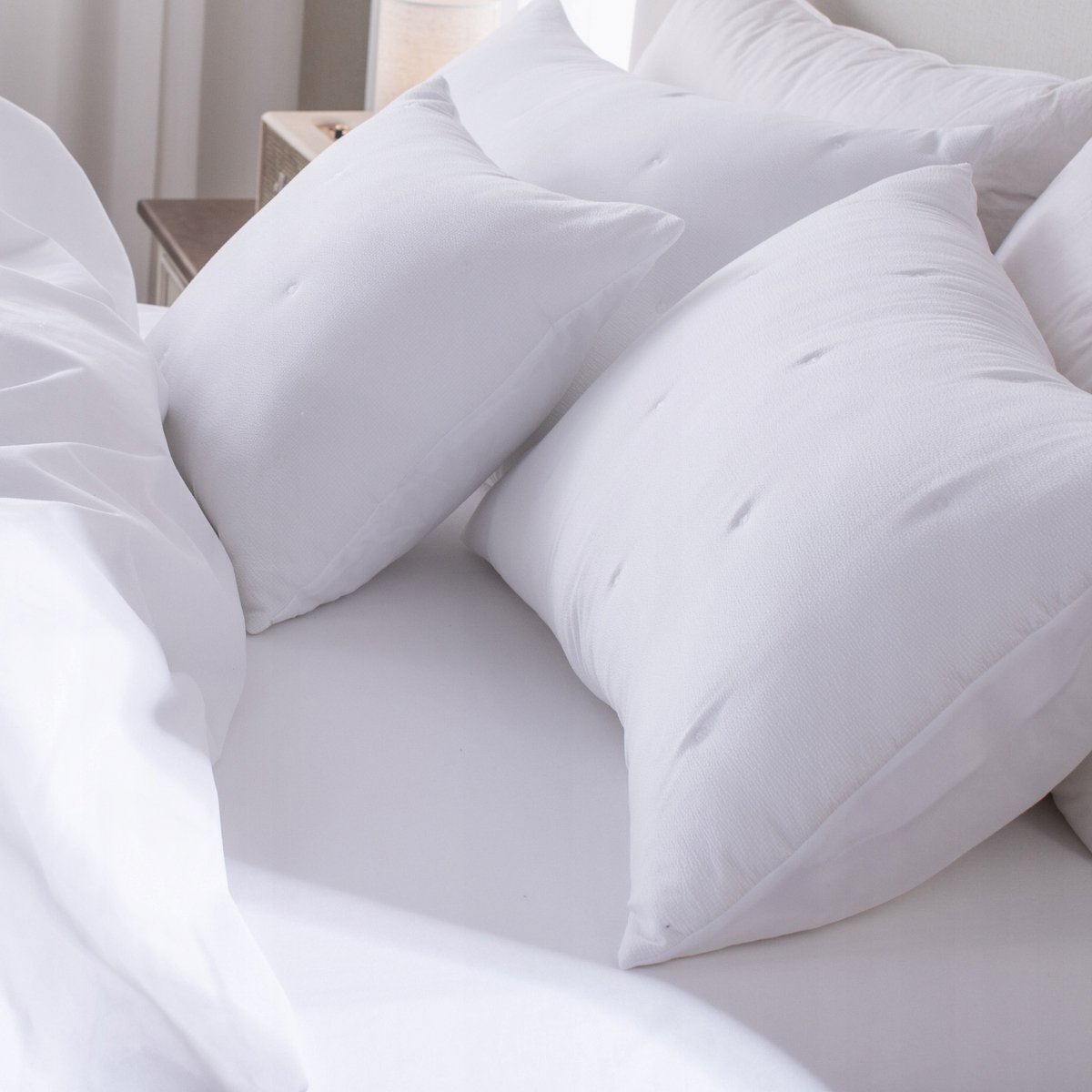 Wattenaarde Dotta Sprei 240x260cm Wit - Zacht & Decoratief
