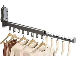 Droogrek voor aan de muur, met zuignap, 90° opvouwbaar droogrek van aluminiumlegering voor binnen- en buitengebruik.