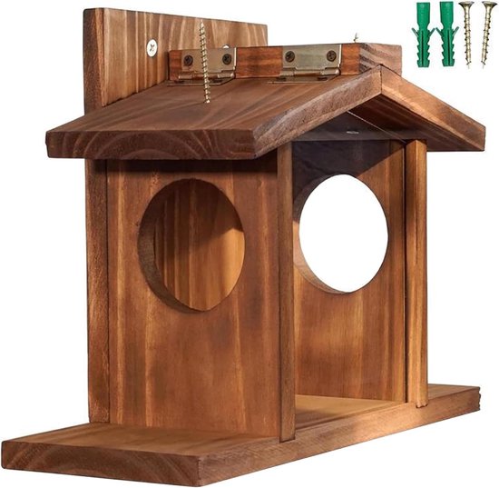 Reuzenrad Vogelvoederbak, draaibare voederbak voor wilde vogels met 8 voederemmers, cadeau voor vogelliefhebbers, hangende vogelvoeders voor binnen