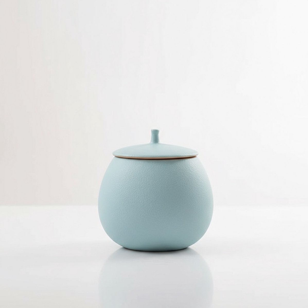 Artic Luna Urn – Lichtblauw – 250ml – Hoogwaardig Keramiek – Mini Urn – Hondenurn – As Urn – Huisdieren Urn – Urn Kat – Urn Hond – Urn voor Dieren – Urne – Urnen - Menselijk As - Familie Urn - Urn voor As Volwassen