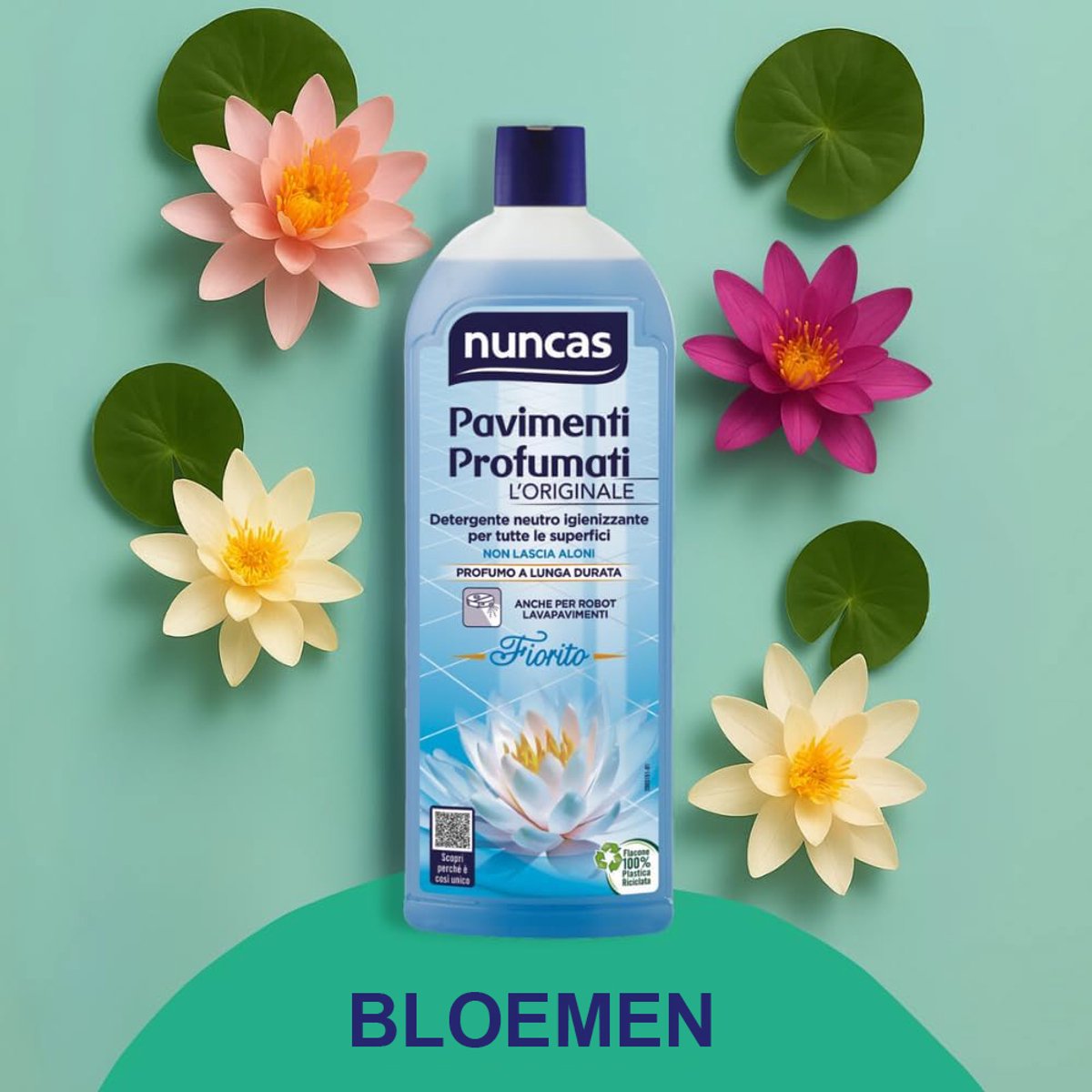 nuncas 1000ml allesreiniger - met bloemen geur - Reinigingsmiddel geschikt voor dweilrobot Roborock en iRobot Roomba Braava Jet M6 - Schoonmaakmiddel vloer - Robot reiniger – foto 2