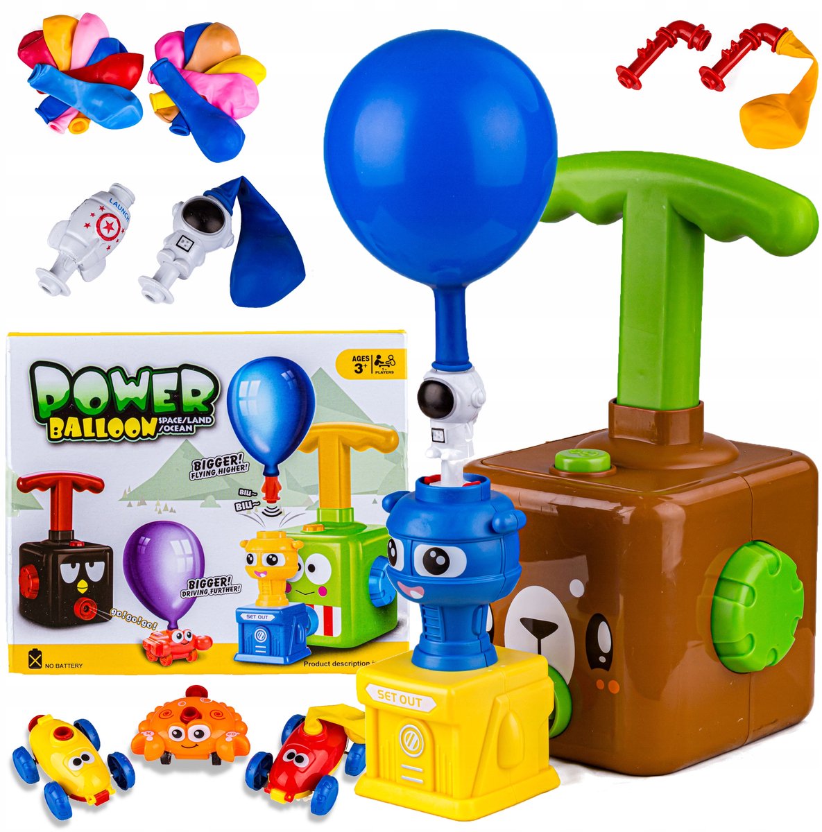 Ballon Lanceerder Speelgoed: Auto's, Raket & Astronaut - Educatief Plezier