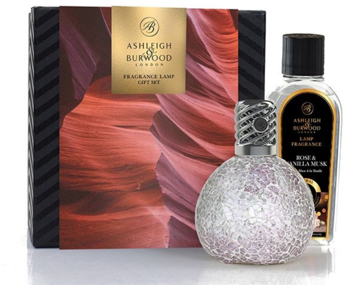 Ashleigh & Burwood Geurlamp Giftset Frosted Rose Limited Edition