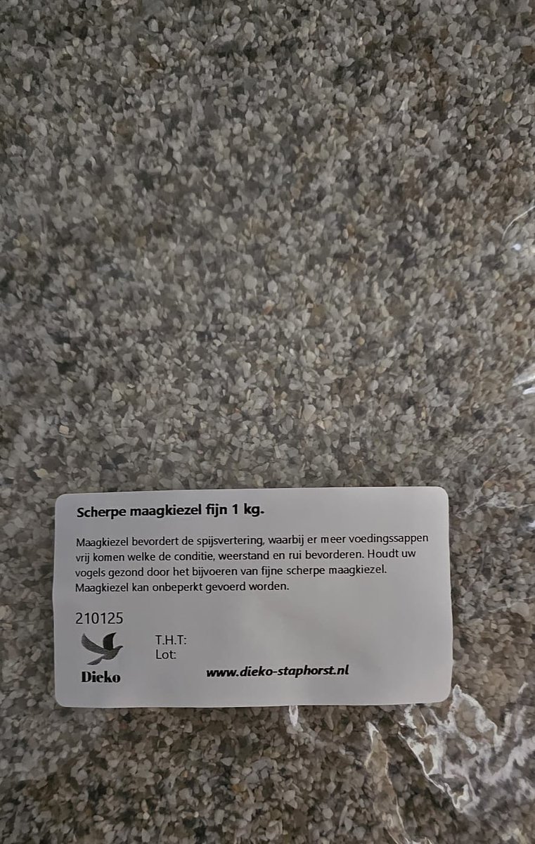 Scherpe maagkiezel voor Kanarie's, Tropen, Wildzang, parkieten