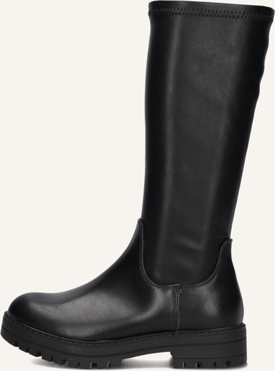 Wysh C0600-4 Laarzen - Leatherlook - Meisjes - Zwart - Maat 37