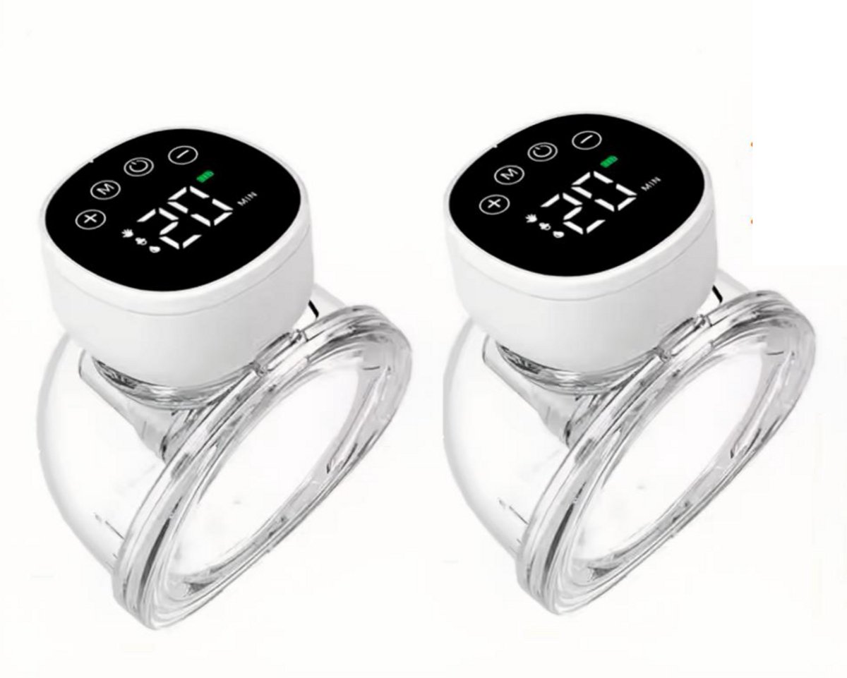 Bol.com Draagbare borstkolf - Handsfree borstkolf - 2 Stuks - Electrische Borstkolf - Breast Pump - 3 Modus - Massagemodus - Zui... aanbieding