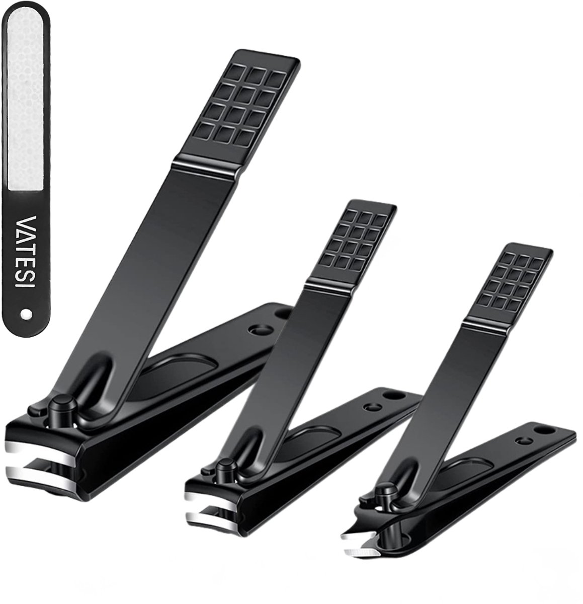 VATESI Nagelknipper Set met Nagelvijl - Teennagelknipper - Geschikt voor Dikke Nagels & Kalknagels - Nageltang - Pedicure Set - Manicure Set