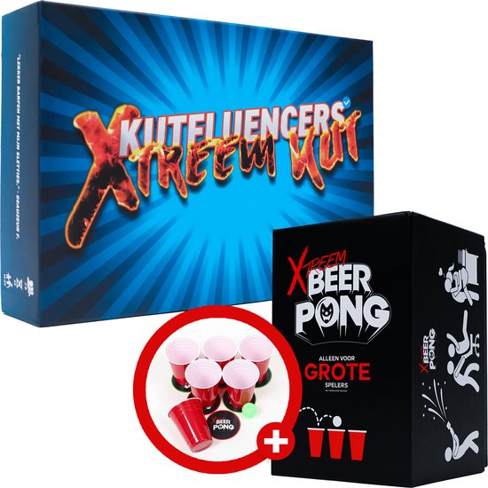 Kutfluencers + Xtreem Beerpong - Drankspel - Bundel